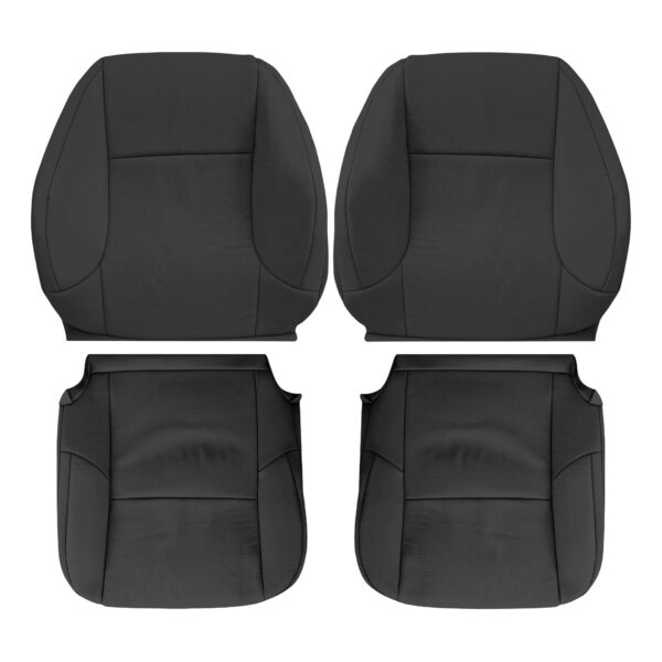 lexus-gx460-cubiertas-de-asiento-de-cuero-sintético-perforado-2010-2023-negras-para-conductor-y-pasajero-parte-superior-e-inferior-repuesto-original. Lexus GX460 2010-2023 | OEM-Reemplazo Funda de asiento