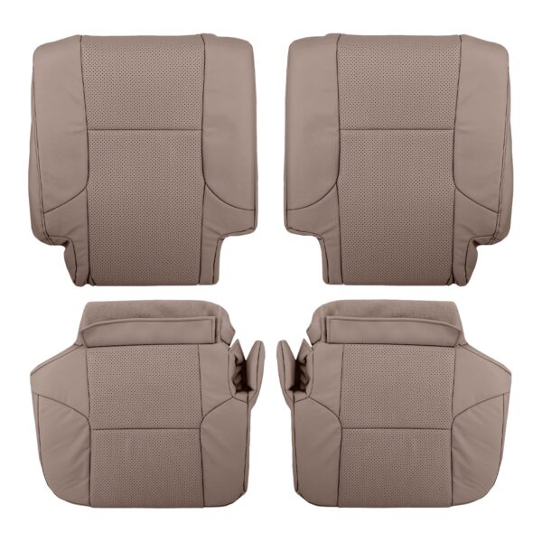 lexus-gx460-leatherette-perforé-2010-2023-sepia-seconde-rangée-conducteur-et-passager-top-and-bottom-side-oem-replacement-seat-cover Lexus GX460 2010-2023 (arrière) - Housse de siège de remplacement OEM